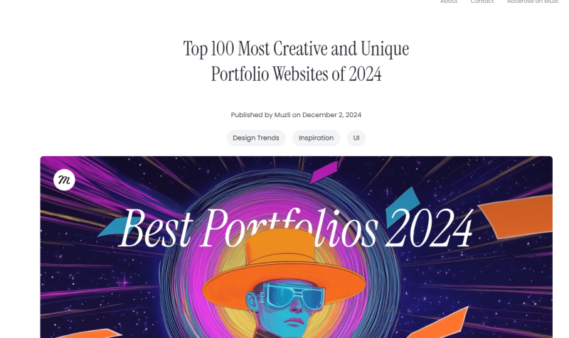 Top 100 Most Creative and Unique Portfolio Websites of 2024:2024年最具创意和独特性的100个作品集网站-站帮手 - 免费资源分享