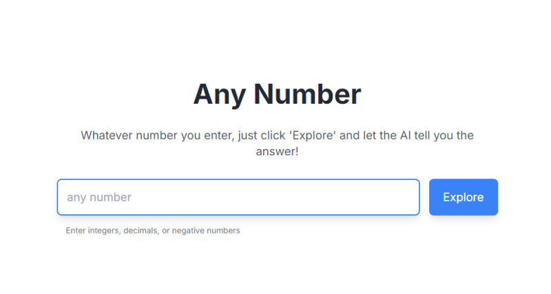 Any Number:借助AI探索数字背后有趣小知识-站帮手 - 免费资源分享